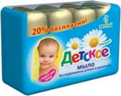 Мыло детское 75 г 4 шт. ромашка