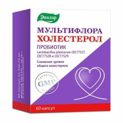 Мультифлора Эвалар Холестерол 60 шт. капс. 535.74 мг