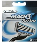 Кассеты для станков для бритья, Gillette (Жиллет) 8 шт мак 3 турбо