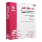 Ликферр100, раствор для внутривенного введения 20 мг/мл 5 мл 5 шт