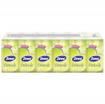 Платки носовые одноразовые, Zewa (Зева) 24х10 шт Делюкс ромашка спайка