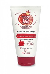 Гоммаж для лица, Food for skin (Фуд фо скин) 150 мл №1 тотальное обновление с экстрактом граната формула 696 саше