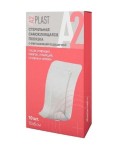 Повязка стерильная самоклеящаяся, A2Plast (A2Пласт) р. 6х10см 10 шт с впитывающей подушечкой