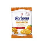 Карамель леденцовая с начинкой, Verbena (Вербена) 60 г БАД Мультипо апельсин