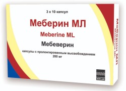 Меберин МЛ, капсулы с пролонгированным высвобождением 200 мг 30 шт