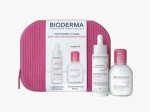 Набор, Bioderma (Биодерма) 30 мл + 100 мл Сенсибио для ухода за чувствительной кожей сыворотка Дефенсив + мицеллярная вода H2O косметичка