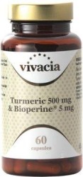 Куркума + Биоперин Vivacia, Vivacia (Вивация) капс. 500 мг + 5 мг №60 Turmeric Bioperine